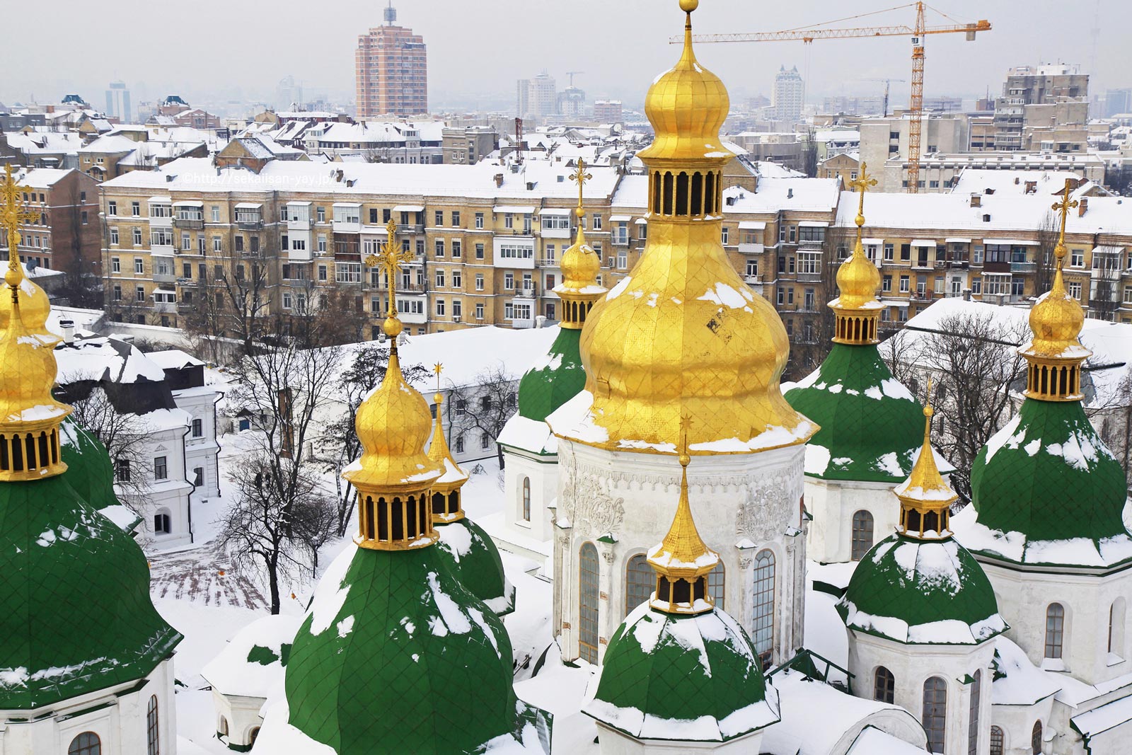 ウクライナ「キエフ：聖ソフィア大聖堂と関連する修道院建築物群、キエフ-ペチェールスカヤ大修道院」